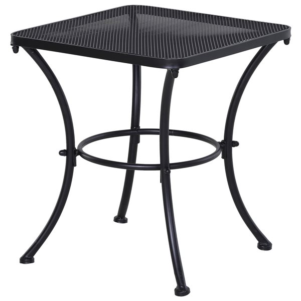 Outsunny 17.75-in W x 17.75-in L Square Outdoor Coffee Table