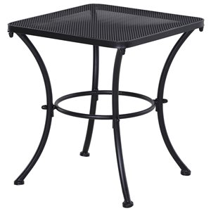 Table basse carrée pour l'extérieur par Outsunny de 17,75 po l. x 17,75 po L.