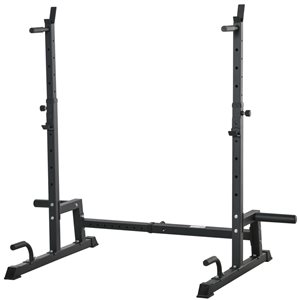 Soozier Black Stainless Steel Multifunction Adjustable Rack Stand