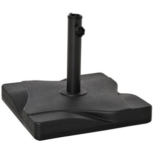 Base de parasol en plastique noir par Outsunny de 16,25 po