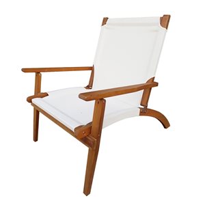 Patioflare White Susan Wood Folding Chair