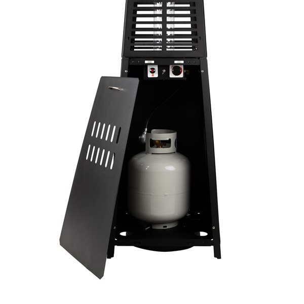 Paramount 40000-BTU Black Steel Floorstanding Liquid Propane Patio Heater