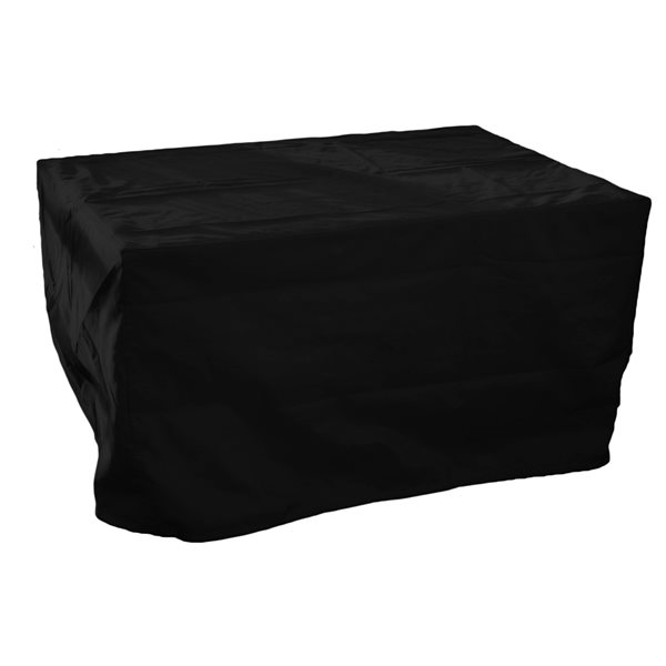 Housse en tissu noir rectangulaire pour foyer de 45,7 po x 30,7 po par Paramount