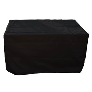 Paramount 45,7-in x 30.7-in Black Rectangle Firepit Cover