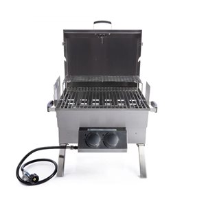 Father's Cooker Stainless Steel Triple-Function Portable Combo Grill
