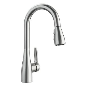 BLANCO Atura PVD Steel 1-Handle Deck Mount Residential Bar and Kitchen Faucet