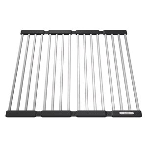 Grille d'évier pliable en acier inoxydable par BLANCO de 17,32 po x 18,11 po