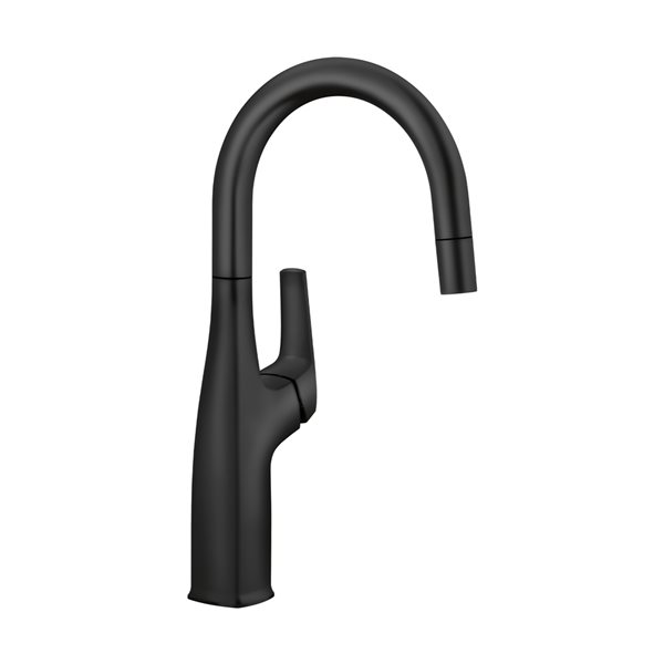 BLANCO Rivana Matte Black 1-Handle Deck Mount Residential Bar and Kitchen Faucet