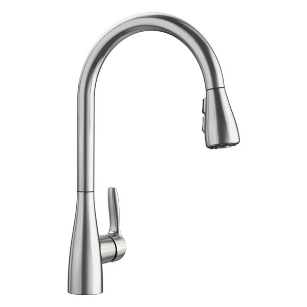 BLANCO Atura PVD Steel 1-Handle Deck Mount Pull-Down Residential Kitchen Faucet