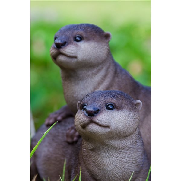 Hi-Line Gift Ltd. Playful Otters 6.5-in X 7.09-in Garden Statue 87991-E ...