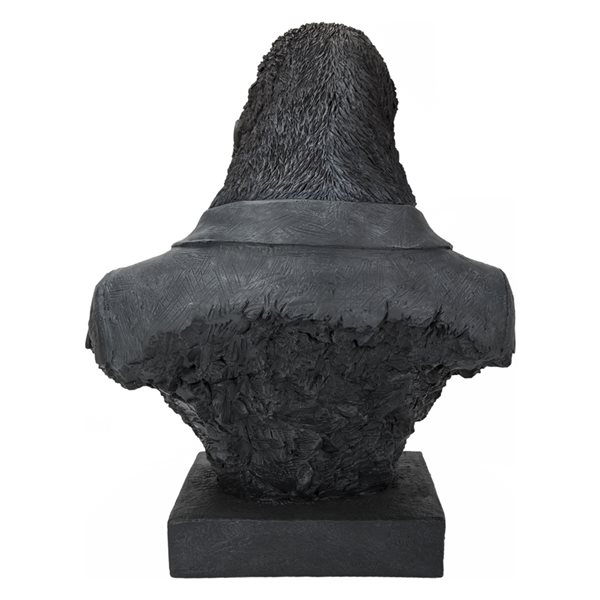 Hi-Line Gift Ltd. Gorilla Head with Tux 18.7-in x 10.83-in Garden Statue