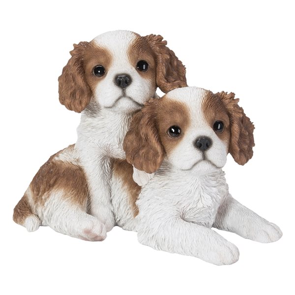 King charles store spaniel garden ornament