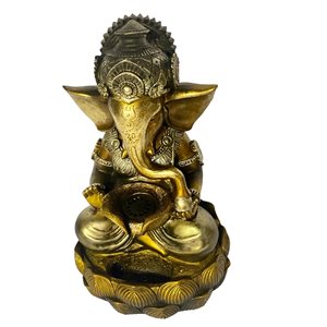 Hi-Line Gift Ltd.. Lord Ganesh Sculptural Fountain with LED Tabletop Outdoor Fountain