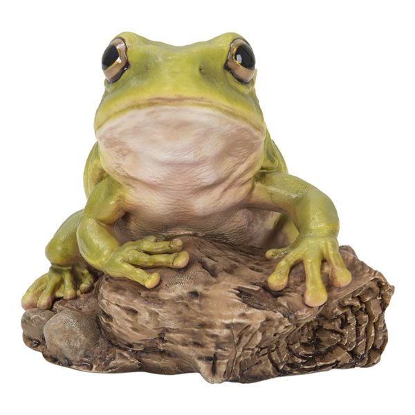 Hi-Line Gift Ltd. White's Tree Frog 3.86-in x 4.53-in Garden Statue ...