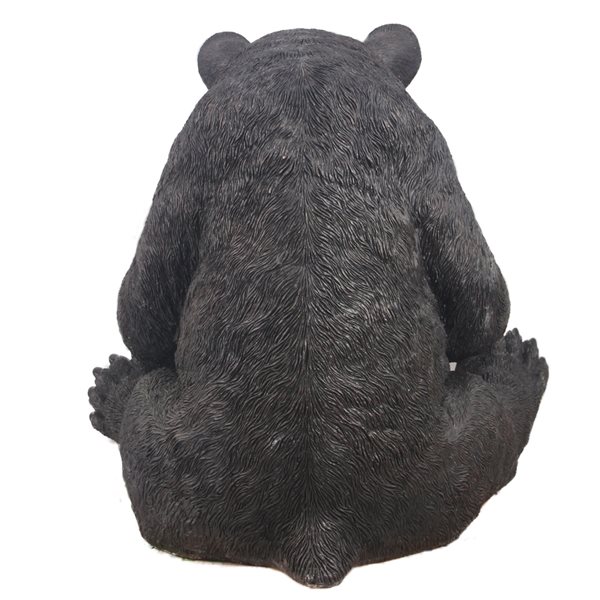 Hi-Line Gift Ltd. 16 H x 18-in W Bear Reading A Book Resin Garden Statue