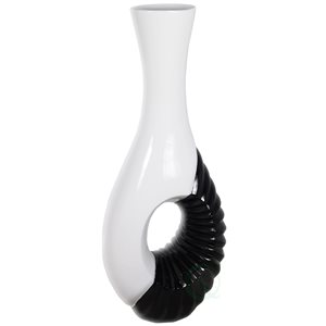 Uniquewise 43-in Modern Black and White Large Floor Vase