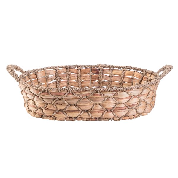 Vintiquewise 19.5-in x 5.25-in x 12.5-in Brown Seagrass Basket - 4-Pack