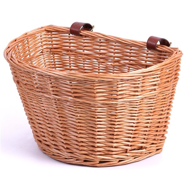 Panier en osier brun par Wickerwise de 15,75 po x 9,75 po x 11,75 po