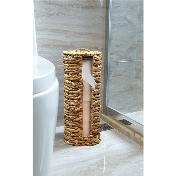 Vintiquewise Beige Freestanding Single Post Toilet Paper Holder