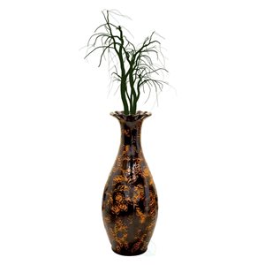 Uniquewise 36-in Traditional Brown Trumpet Shaped Floor Vase
