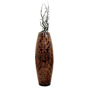 Uniquewise 36-in Antique Style Brown Floor Vase