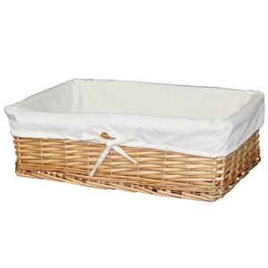Vintiquewise 18-in x 5.5-in x 12.7-in Brown Woven Paper Cord Basket