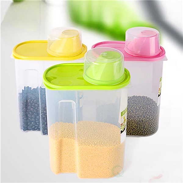 Basicwise 6-Piece Multisize Plastic Food Storage Containers