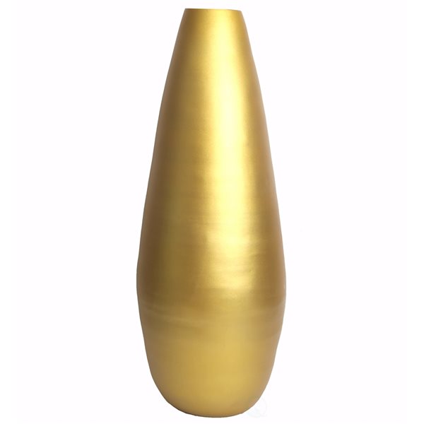 Uniquewise　Metallic-　Bamboo　Gold　Modern　31.5　Floor　Vase，　Spun　Tall