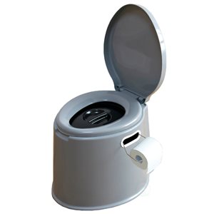 Playberg Grey Touchless Portable Elongated Toilet