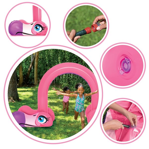 Splash Buddies Inflatable Flamingo Arch Sprinkler