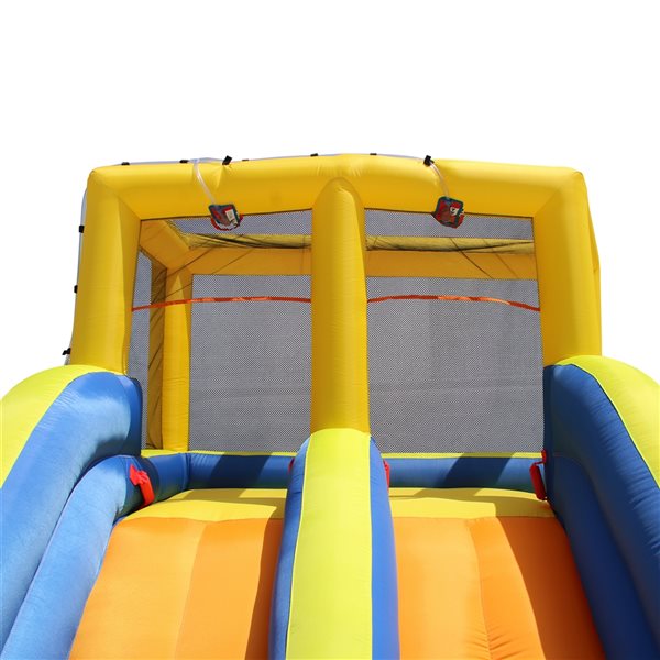 BANZAI Double Drench 180-in x 137-in Plastic Inflatable Water Splash Pad with Pool