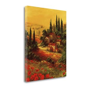 Tangletown Fine Art Frameless 23-in x 18-in "Toscano Valley I" Canvas Print