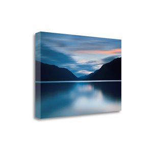 Tangletown Fine Art Frameless 22-in x 33-in "Lake Crescent Dusk" Canvas Print