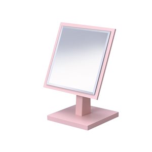 ORE International 7-in L x 7-in W Square Pink Framed Vanity Mirror