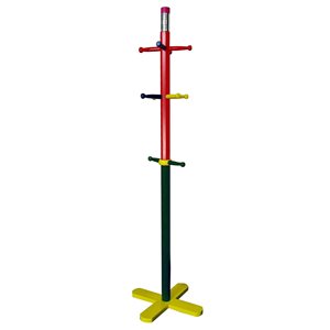 ORE International 49.5-in H Multicolour Wood 10-Hook Coat Stand