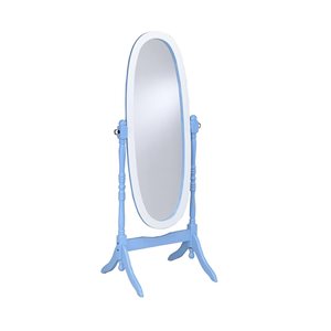 ORE International 23-in L x 21-in W Oval Blue Framed Floor Mirror