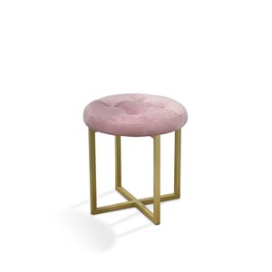 ORE International Pink Mid-Century Accent Bench