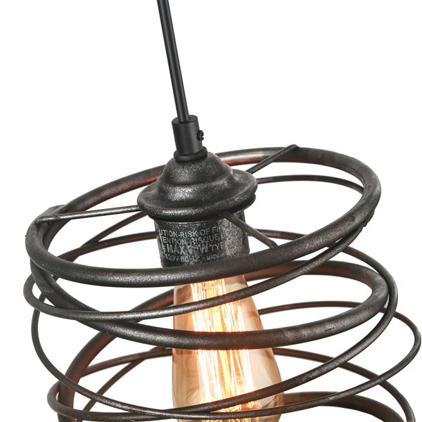 Mini luminaire suspendu Mocha de forme cylindrique noir moderne/contemporain à DEL par LNC