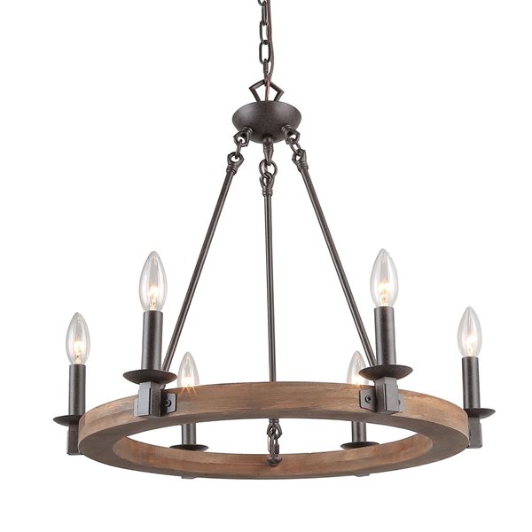 Lowes wagon deals wheel chandelier