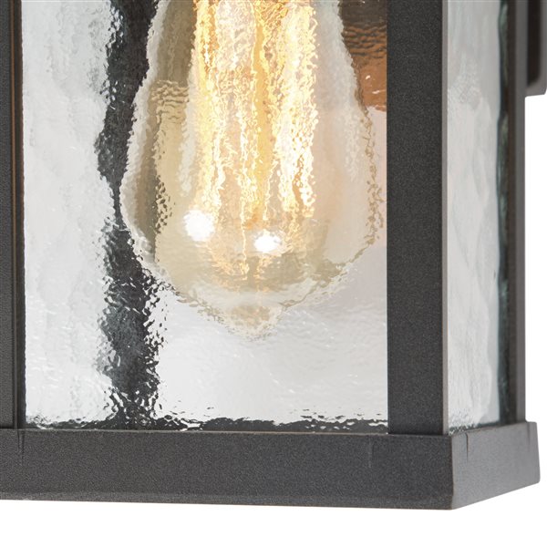 LNC Sabrina 11-in Sand Black Outdoor Wall Light