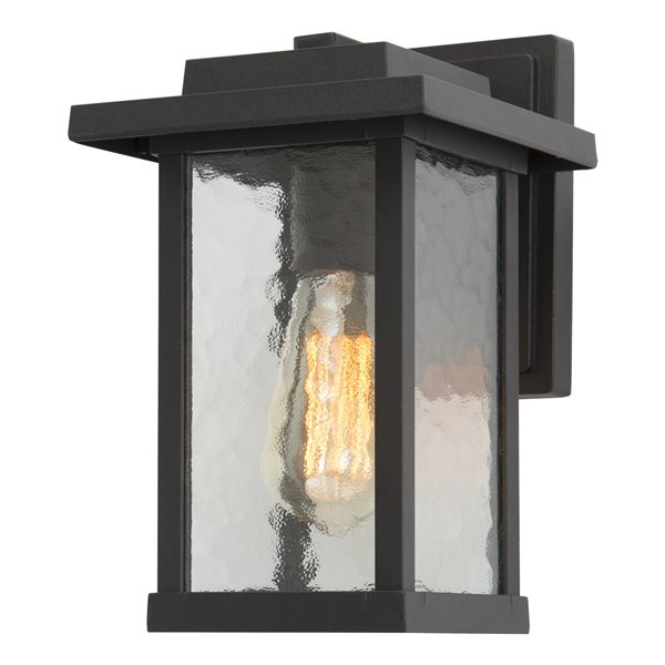 LNC Sabrina 11-in Sand Black Outdoor Wall Light