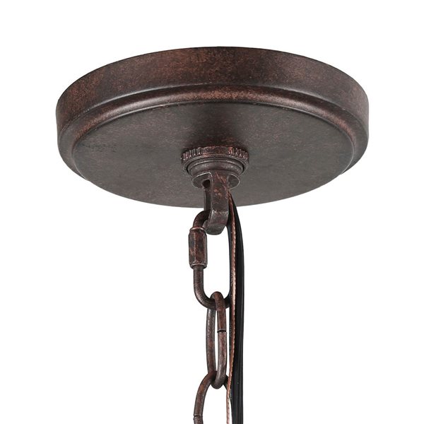 LNC Nora 9-Light Bronze Farmhouse Chandelier