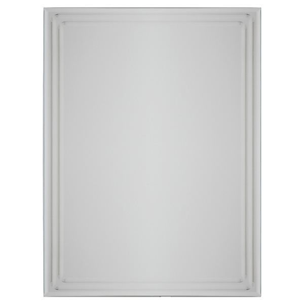 Décor Wonderland Tri-Bevel 22-in Rectangular Frameless Bathroom Mirror
