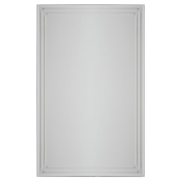 Décor Wonderland Tri-Bevel 23.6-in Rectangular Frameless Bathroom Mirror
