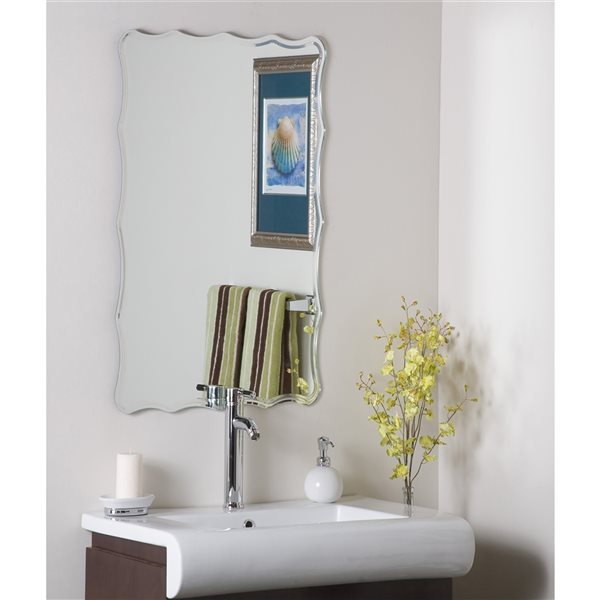 DECOR WONDERLAND Décor Wonderland Ridge 23.6in Rectangular Frameless