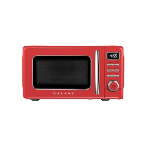 Galanz Retro 0.7-cu ft 700-Watt Countertop Microwave - Red