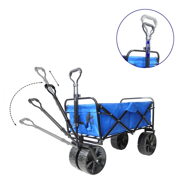 CASAINC Foldable Garden Wagon in Blue