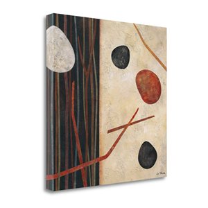 Impression sur toile sans cadre de 30 po x 30 po "Sticks And Stones I" par Glenys Porter de Tangletown Fine Art