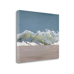 Tangletown Fine Art Frameless 32-in x 27-in "Shore Break 3" by Stephen Newstedt Canvas Print