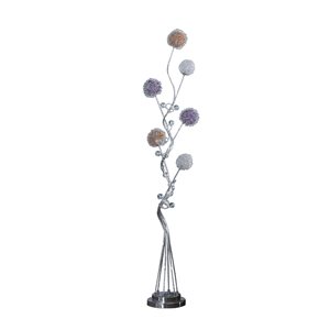 ORE International Zeus 58.5-in Aluminum Standard LED Floor Lamp